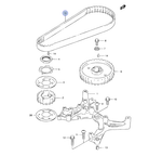 Ремень ГРМ Suzuki DF9.9/DF15