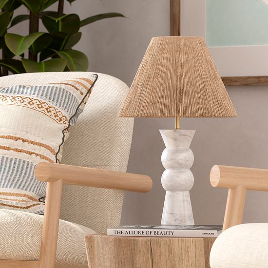 Светильник настольный agot, 30х52 см, белый