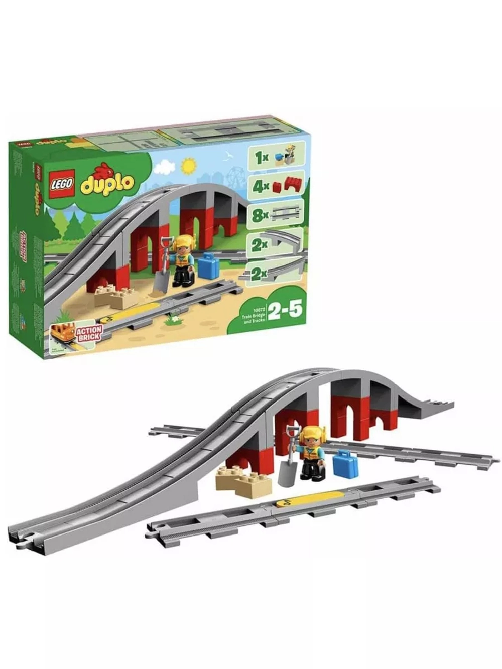 Лего 10872 Железнодорожный мост Lego Duplo