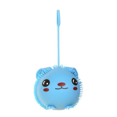 Мякиш волосатик 10 см со светом, 6 цвета микс, пакет с-30441