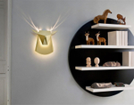 Wall design lamp Deer  (White)