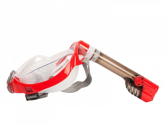 Маска полнолицевая Sargan Галактика премиум прозрачная/красная/прозрачная