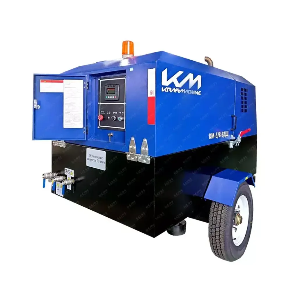 Дизельный компрессор КМ-10/12-ВДШ KraftMachine
