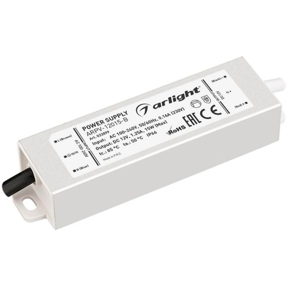 Блок питания Arlight ARPV-15-B 12V 15W IP67 1,25A 022899