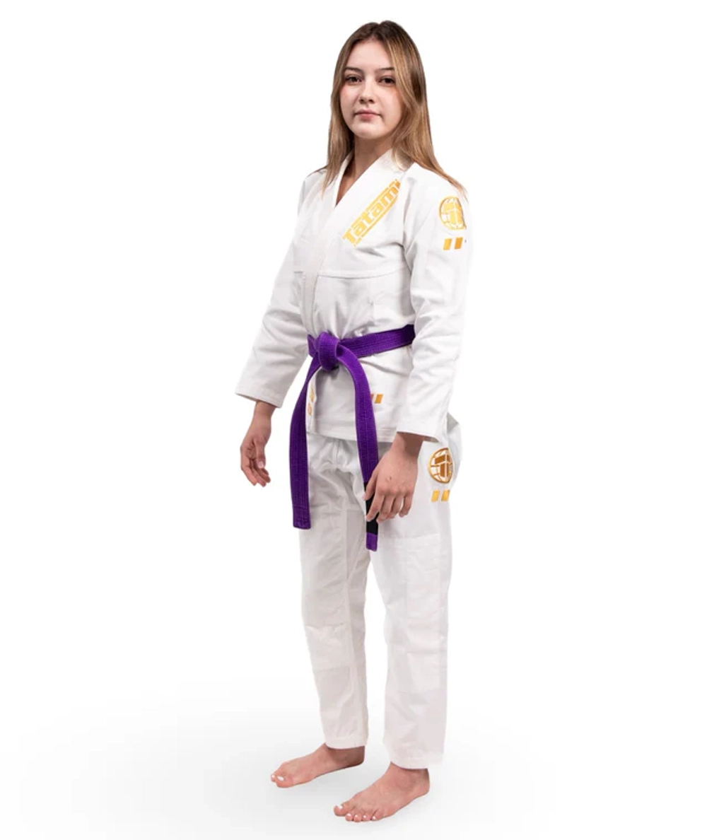 Кимоно женское Tatami BJJ LADIES PRO SERIES - WHITE & CHAMPION GOLD
