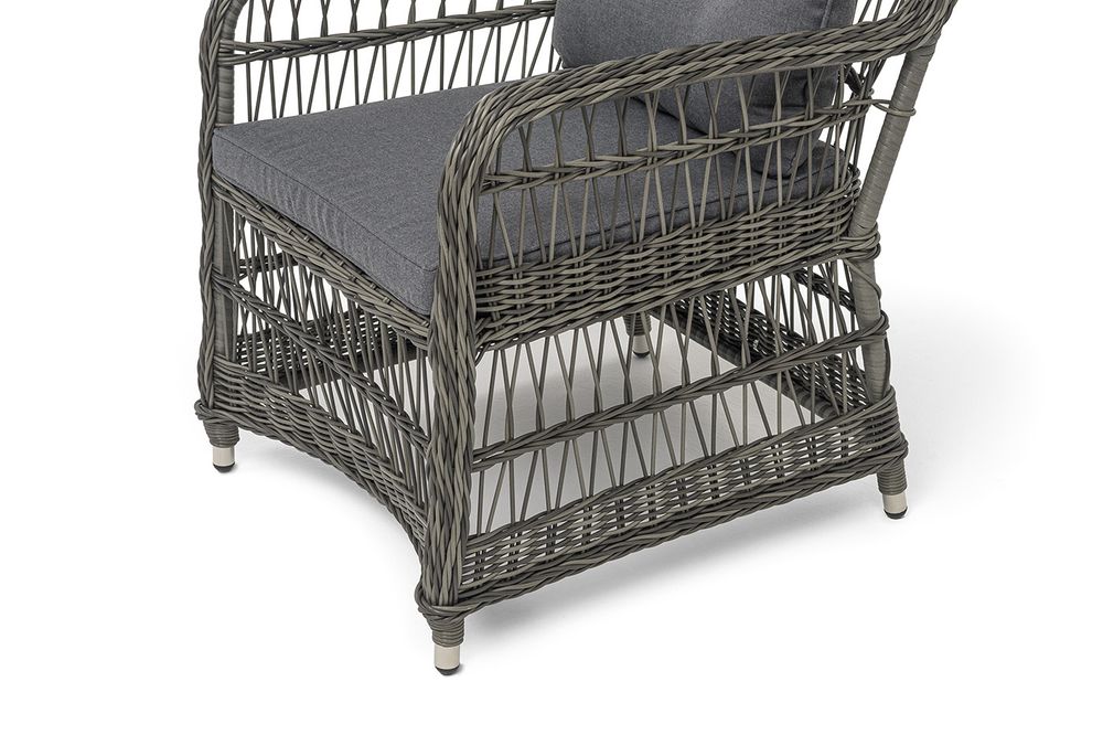 "Цесена" кресло плетеное из искусственного ротанга, цвет графит