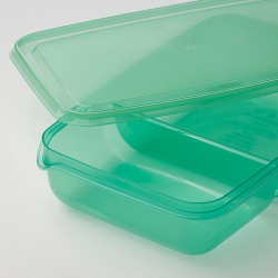 ПРУТА PRUTA Коробки с крышкой 22x14x5 см, сиреневый/зеленый