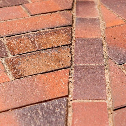 Клинкерная брусчатка Westerwaelder Klinker PK84S Rotbraun-bunt Spezial, 200x100x40 мм