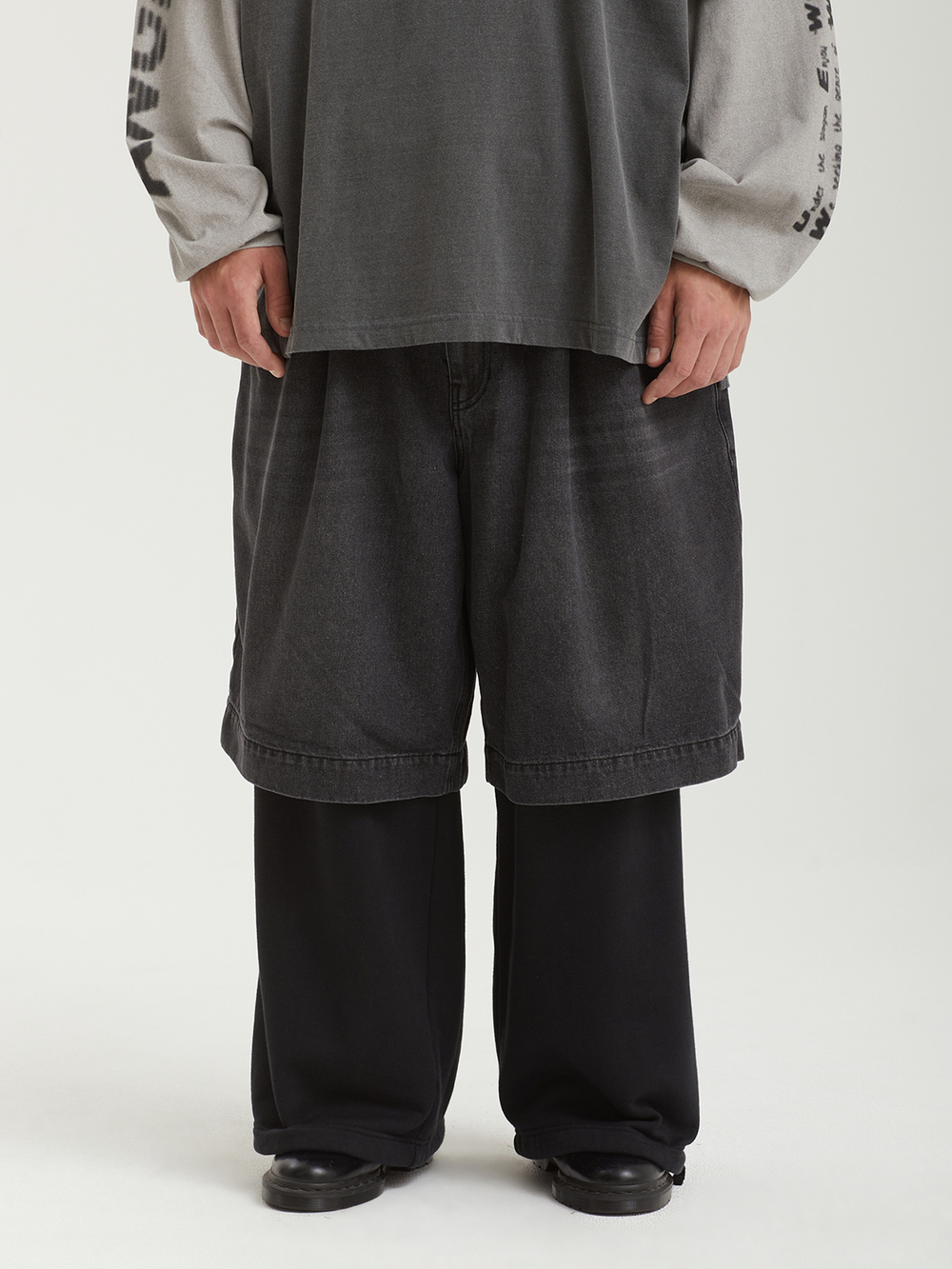 Мужские Брюки Denim Layered Sweat