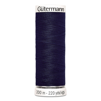 01 Нить Sew-All 100/200 м для всех материалов, 100% полиэстер Gutermann 748277 (339 т.чернильно-синий)