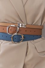 ТОНКИЙ РЕМЕНЬ С ЗАМОЧКОМ BEIGE|NUDE