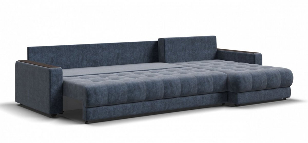 Угловой диван Босс Макс Велюр Роял синий
