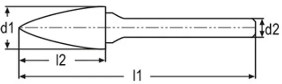 Набор борфрез твердосплавных из 10 шт., Karnasch, арт. 11.4942U