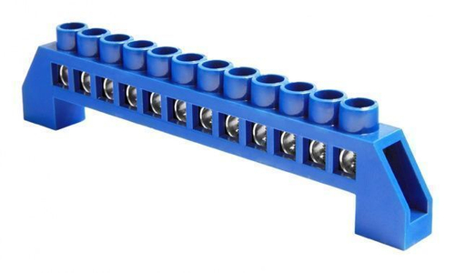 Шина нулевая "N" 12 6х9 мм (в изоляторе под винт)