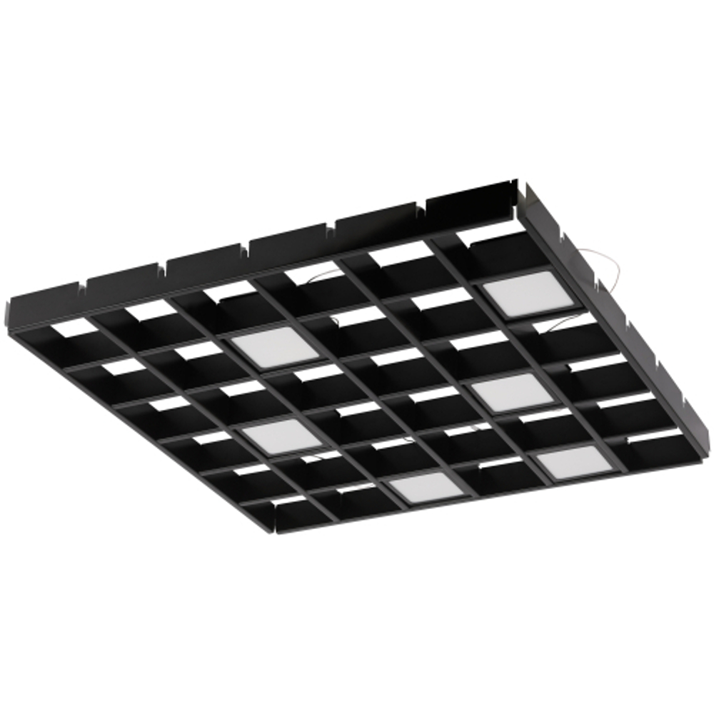 Светильник светодиодный ЭРА Грильято SPO-646-3-5K-B6 36Вт 5000К 89х89мм Домино 100х100 черный 6 кубиков драйвер