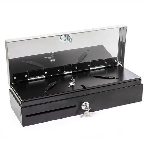 Денежный ящик POScenter 460K 460x170x103, распайка Штрих, серебро