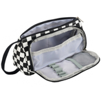 Пенал-косметичка Basir без наполнения, 20*10*9 см, на молнии, черно-белый цвет