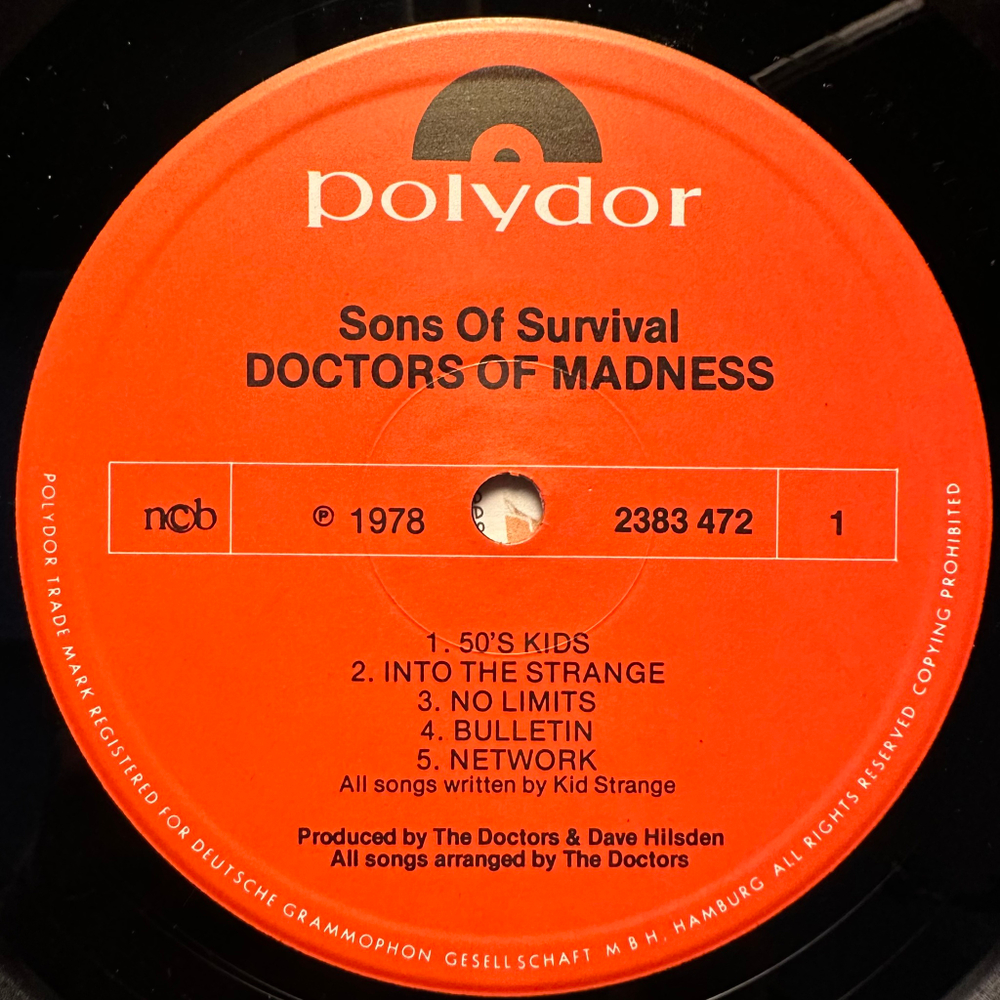 Doctors Of Madness - Sons Of Survival (Скандинавия 1978г.)