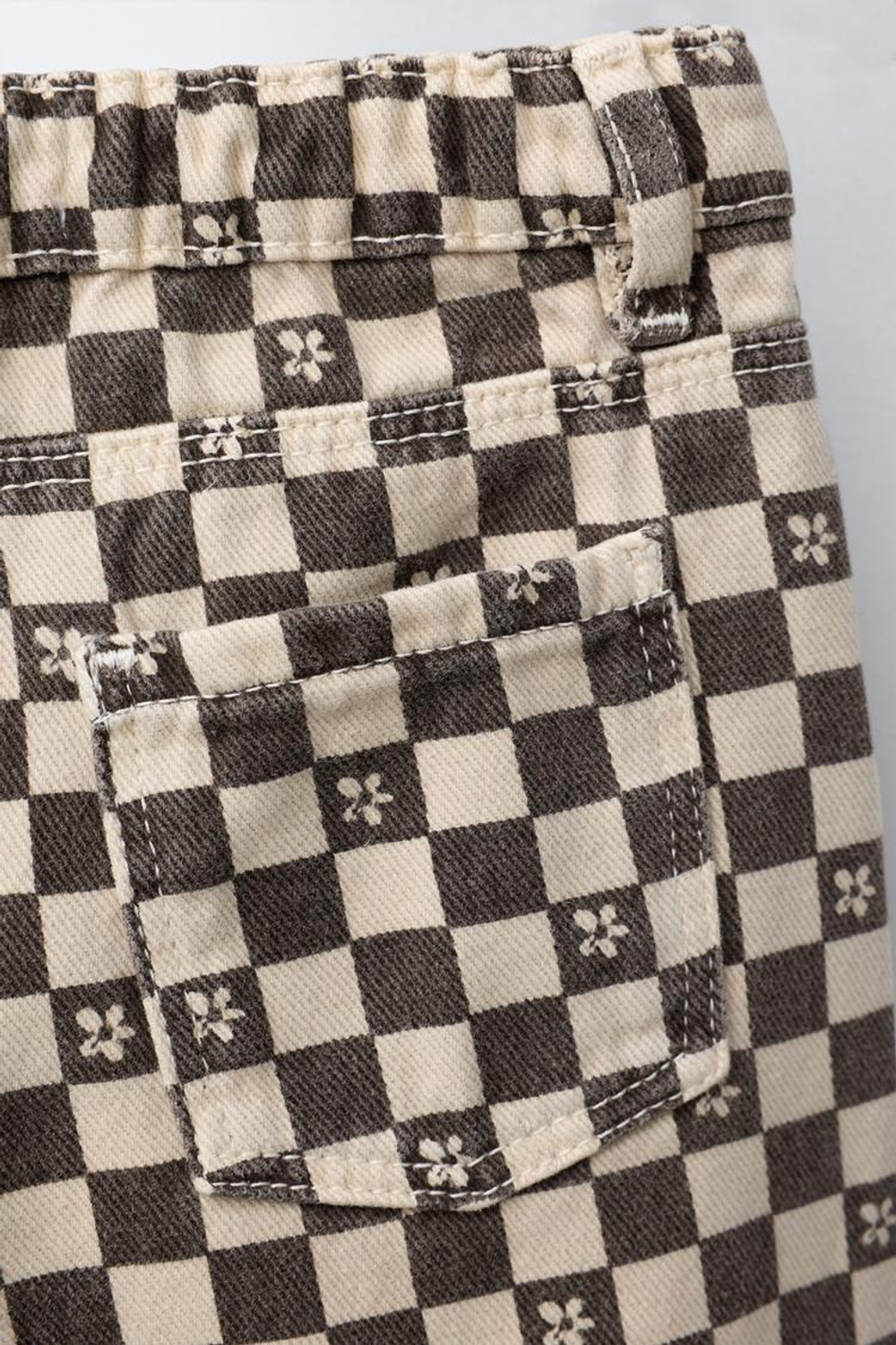 ZARA БРЮКИ-КЮЛОТЫ ИЗ ТВИЛА В ШОТЛАНДСКУЮ КЛЕТКУ, СЕРЫЙ