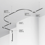 Трек накладной Maytoni Technical Busbar trunkings Levity TRX184-112B-1