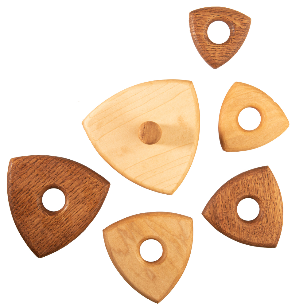 Деревянная пирамидка "Треугольная" Леснушки