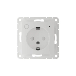 ATLASDESIGN SMART РОЗЕТКА с заземл., со шт., Zigbee, L+N, 16А, мех., БЕЛЫЙ