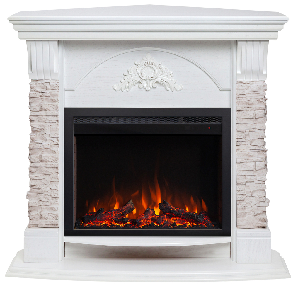 Каминокомплект Real Flame Athena Corner GR с очагом Saphir 25,5 (угловой)