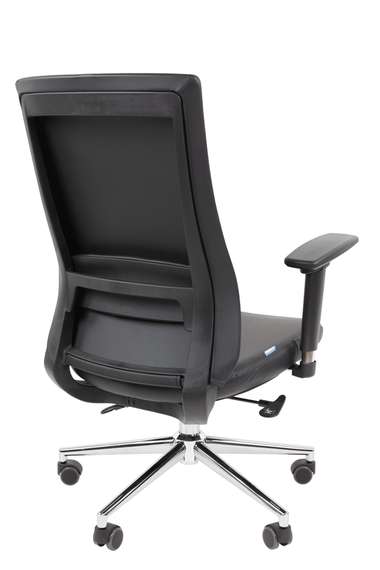 Офисное кресло Chairman 500LUX Россия экокожа черный БП