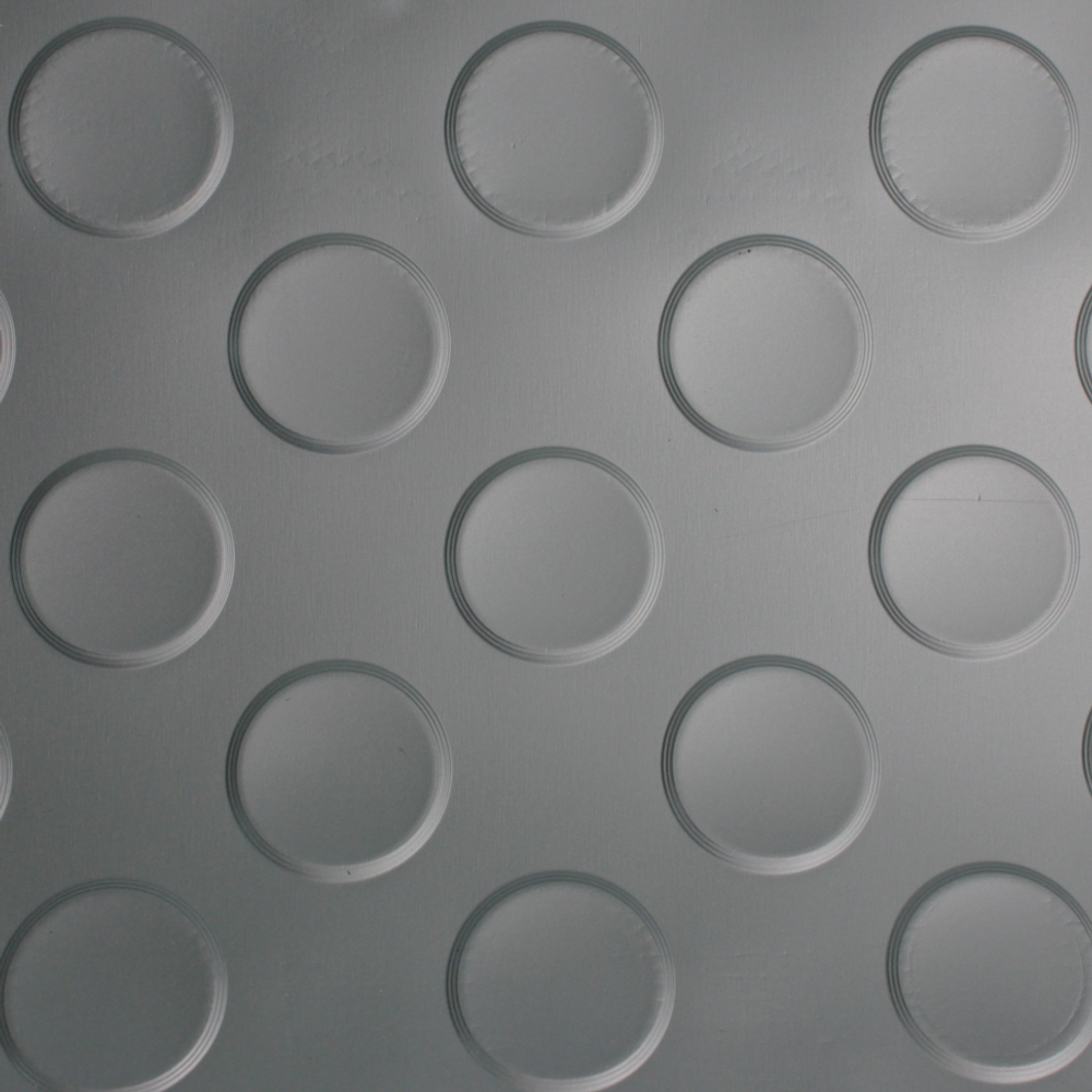 Рулонное резиновое покрытие "КОМФОРТ" - МОНЕТКА, ширина 1,2 м, серый, рулон 10м