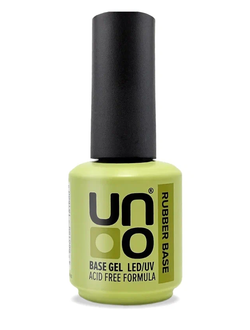Uno Acid Free Rubber Base - Каучуковое базовое покрытие для гель-лака, 16мл