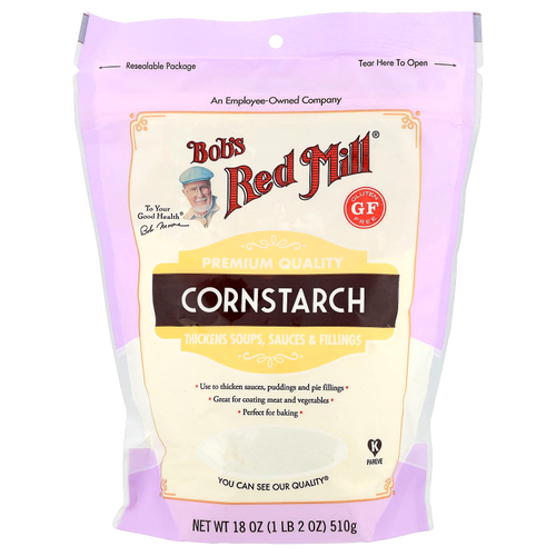 Bob's Red Mill, кукурузный крахмал, безглютеновый, 510 г (18 унций)