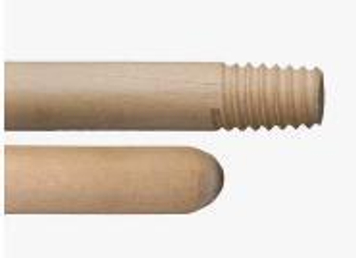 Черенок d-22  деревянный   с Резьбой   д/щёток, мётел