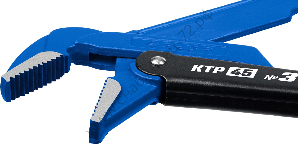 ЗУБР КТР-45, №3, 2″, 560 мм, Трубный ключ с изогнутыми губками Тип ″Т″, Профессионал (27337-3)