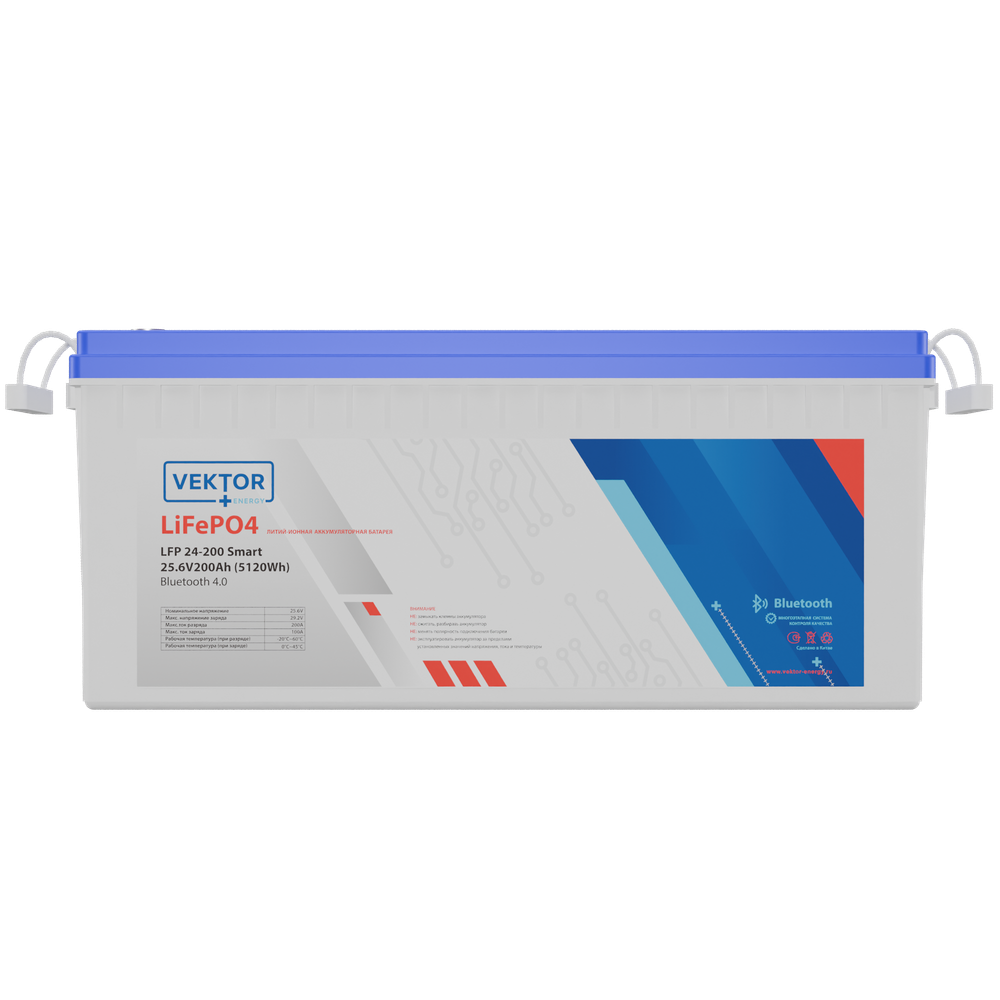 LFP 25.6-200 Smart BMS 100A (Bluetooth 4.0)