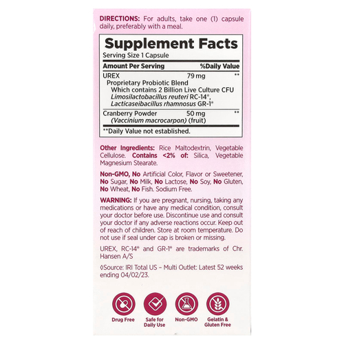 Nature's Bounty, Healthy PH Balance + Cranberry`` 30 капсул