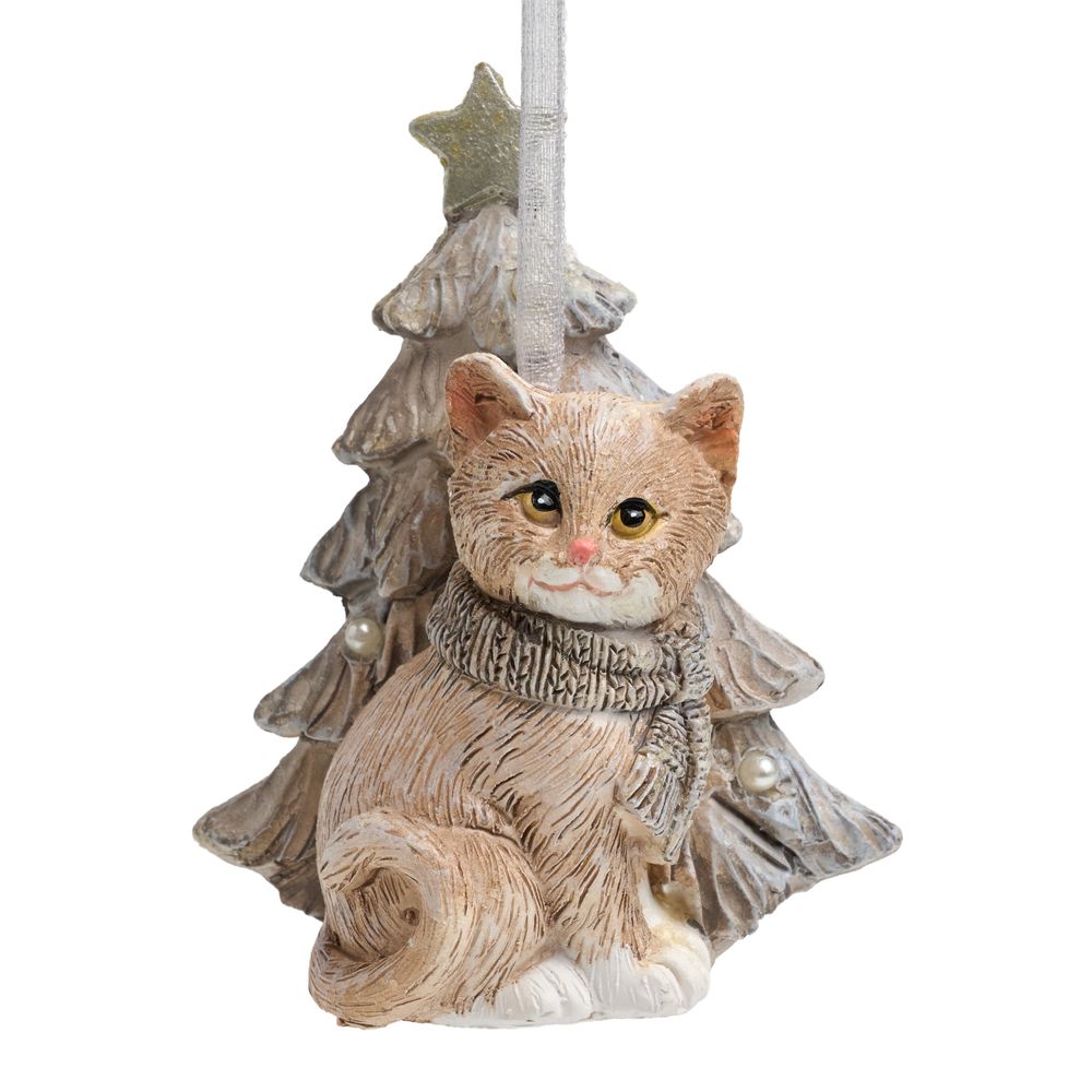 ЕЛОЧНОЕ УКРАШЕНИЕ "КОТИК" 6Х4Х8 СМ