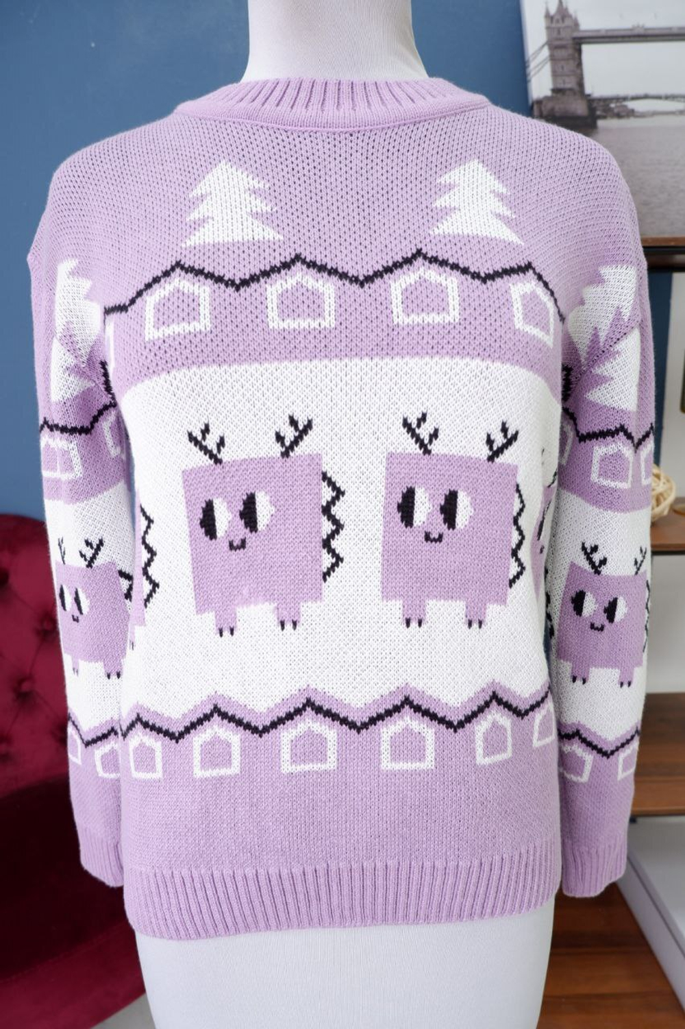 Свитер с принтом 44-46 размер, новый