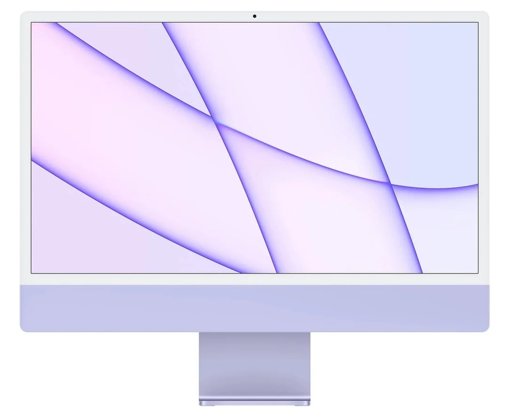 23.5" Моноблок Apple iMac 24 2021 Purple (4480x2520, Apple M1, RAM 8ГБ, SSD 256ГБ, Apple M1 8-Core GPU, MacOS)