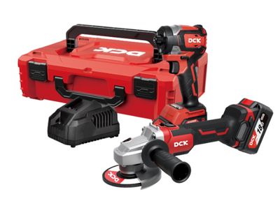 Набор инструмента аккумуляторный DCK KDKIT32, KDSM03-125 + KDPL208, 18В, 2*4А/ч, З/У, K-Box