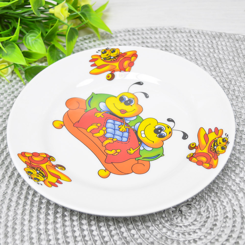 Набор детской посуды 3 предмета форма Идиллия Пчелы