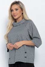 Джемпер Эдельвейс (черно-белый) Б11485 LT Collection