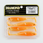 Виброхвост шумовой DIAMOND SHINER 4" (4шт/уп)