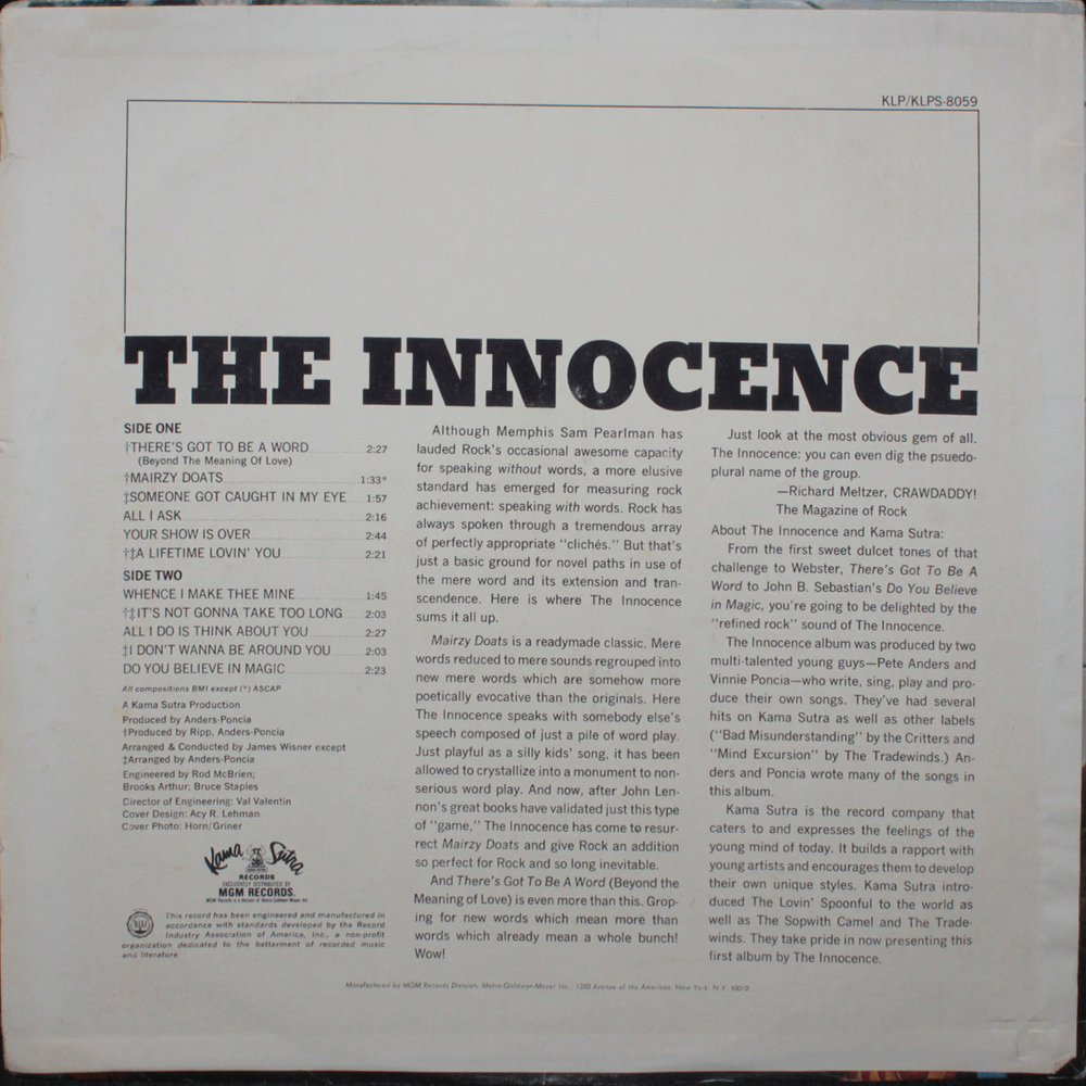 The Innocence / The Innocence (LP)