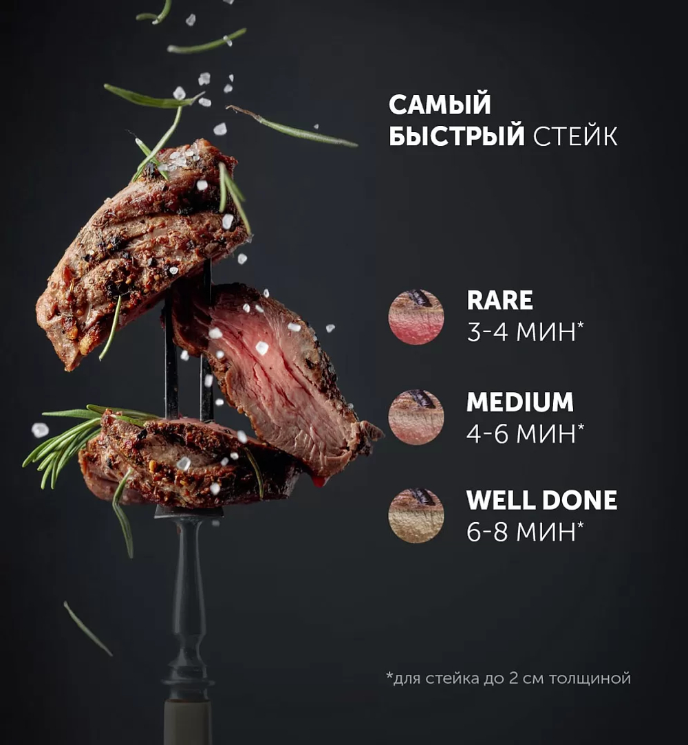 Электрогриль POLARIS PGP 2202IQfry чёрный