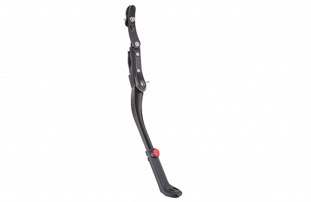Подножка 20"-28" BLF-F13 задняя, крепление на 2 пера вилки, телескопическая, алюминиевая черная