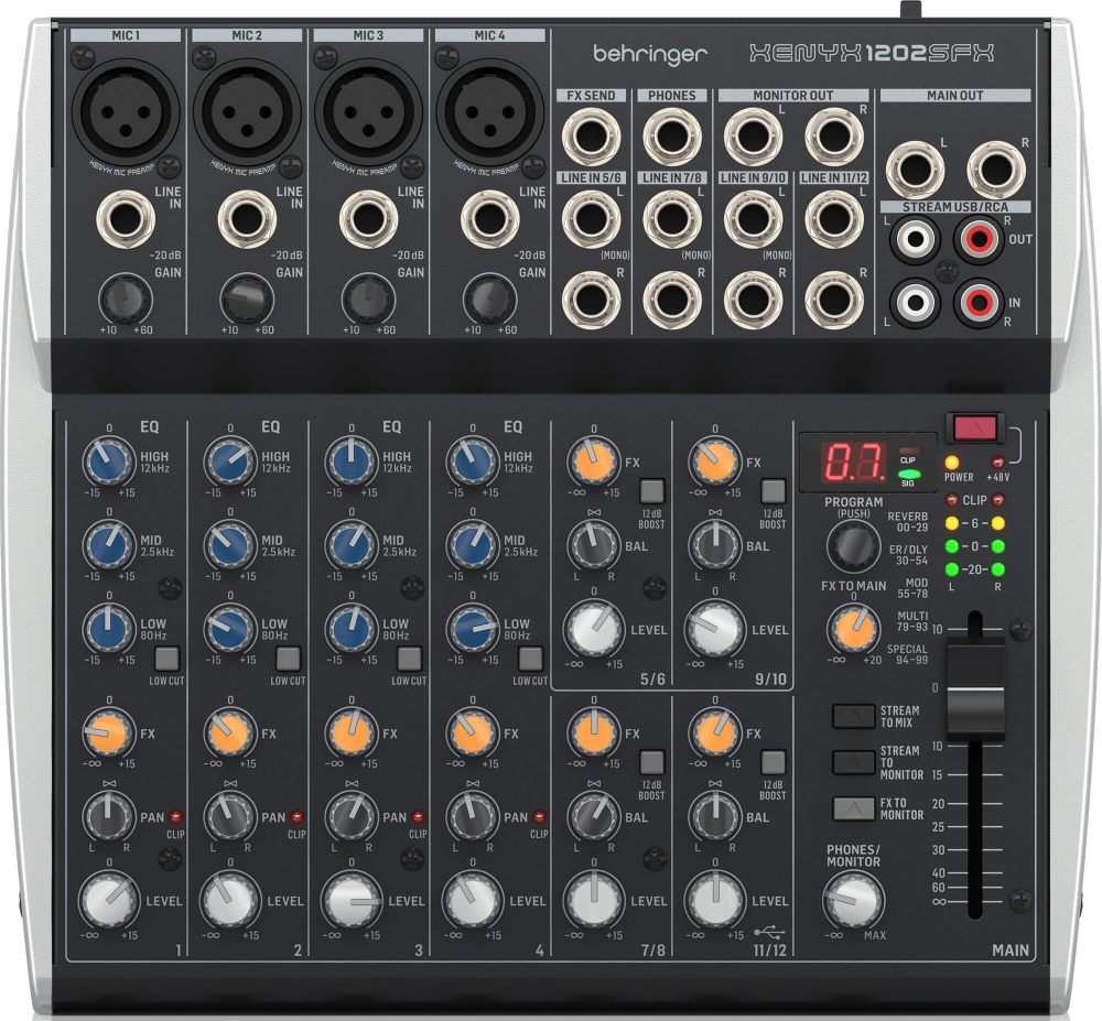 Микшерный пульт BEHRINGER XENYX 1202SFX