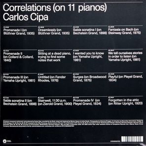 Carlos Cipa / Correlations - On 11 Pianos (LP)