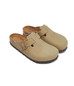 Кожаные мюли Birkenstock - бежевый(1018147)