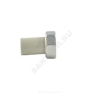Штуцер PP-R комбинированный серый Дн 20х3/4" с накидной гайкой VALFEX 10136020Г