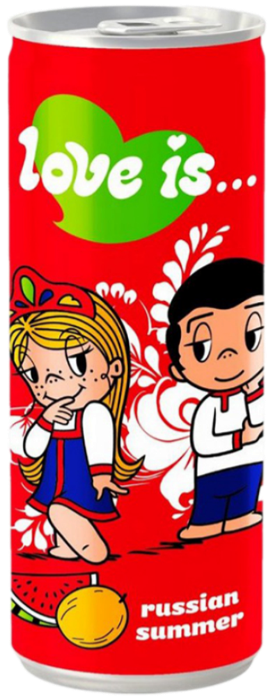 Газированный Напиток Лав Из... Дыня Арбуз / Love is… Russian Summer 0.25 - банка
